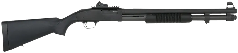 Mossberg 50771 590A1 Tactical SPX 12 Gauge 3" 8+1 20" Parkerized Heavy-Walled Barrel Black Rec with Ghost Ring Rear Sight Black Synthetic Stock Right Hand Includes Bayonet Lug