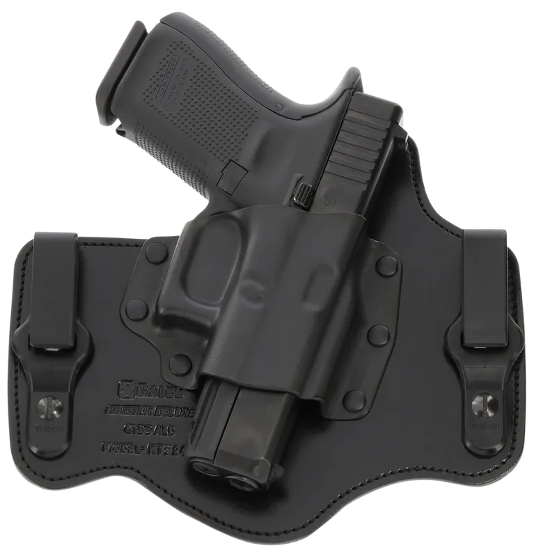 Galco KingTuk Deluxe Black Kydex Holster w/Leather Backing IWB fits Glock 17,19,22-23,26-27,31-33 RH