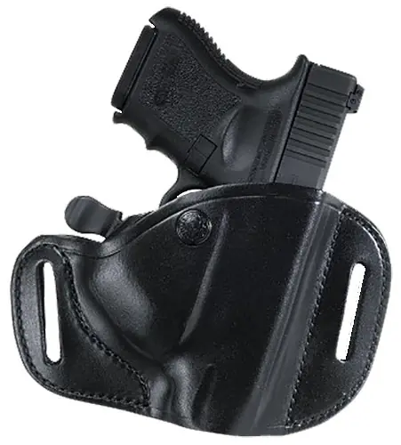 Bianchi CarryLok OWB Black Leather Fits Beretta 9000S/Glock 26/27/Taurus PT-111 Belt Slide Mount RH