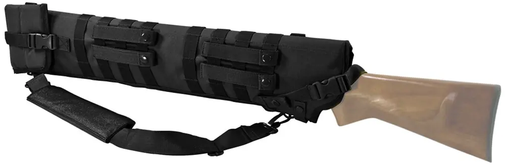 NcStar VISM Shotgun Scabbard made of 600D PVC with Black Finish