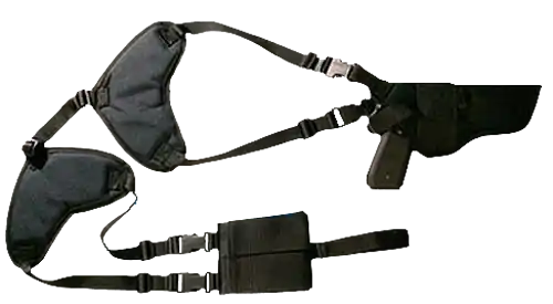 Bulldog Deluxe Shoulder Harness Black Nylon 4-4.5" Lg Frame Auto Ambidextrous Hand