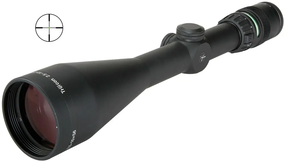 Trijicon AccuPoint Black Hardcoat Anodized 2.5-10x56mm 30mm Tube Illuminated Duplex