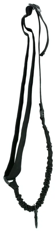 Aim Sports One Point Sling made of Black Elastic Webbing with 25" OAL, 1.25" W & Bungee Design for Rifles