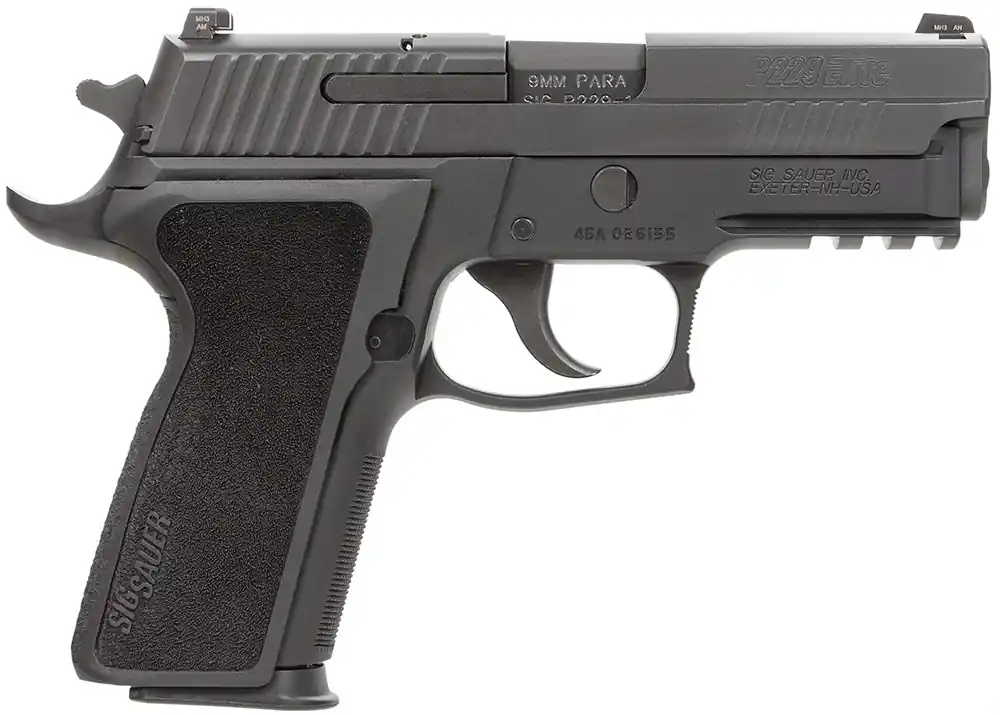 Sig Sauer P229 Compact Enhanced Elite *CA Compliant 9mm Luger 3.90" 10+1 Black