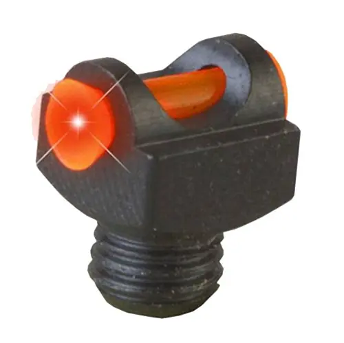 TruGlo StarBrite Deluxe Red Fiber Optic Front with 2.6mm Thread & Black Steel Frame for Shotguns