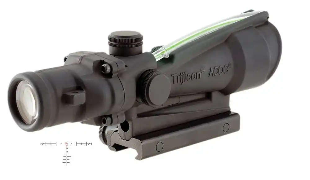 Trijicon ACOG Black Hardcoat Anodized 3.5x 35mm Illuminated Green