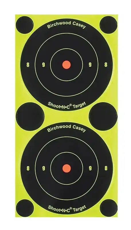 Birchwood Casey Shoot-N-C Self-Adhesive Paper Air/Rimfire Rifle Black/Yellow 3" Bullseye Includes Pasters 240 Targets