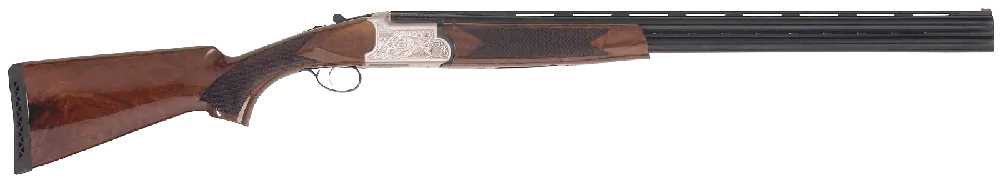 TriStar 30129 Setter S/T 12 Gauge 28" 2rd 3" Silver Engraved Rec Gloss Turkish Walnut Stock Right Hand (Full Size) Includes 5 MobilChoke