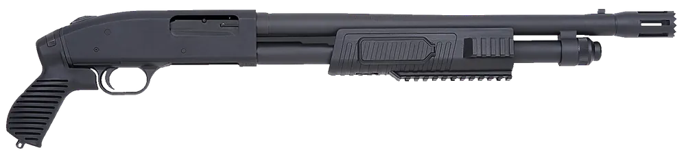 Mossberg 50673 500 FLEX Tactical 12 Gauge 3" 5+1 18.50" Cylinder Bore Barrel Blued Rec Black Fixed Pistol Grip Stock Right Hand