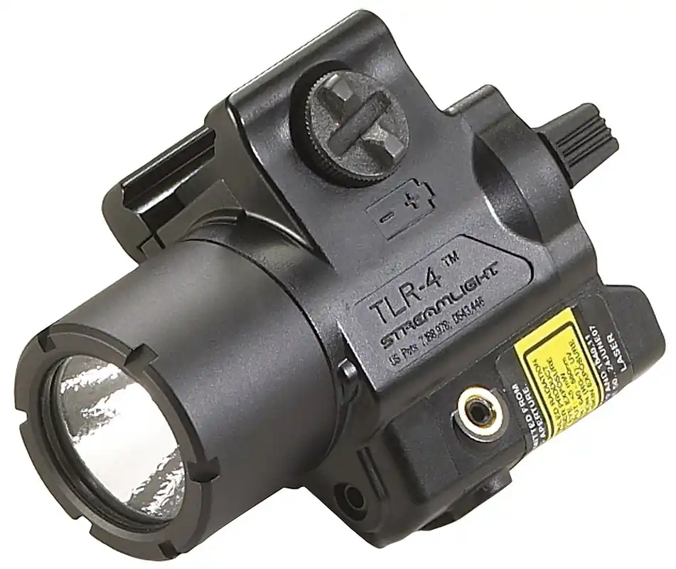Streamlight TLR-4 Weapon Light w/Laser 170 Lumens Output White LED Light Red Laser 115 Meters Beam Black Polymer