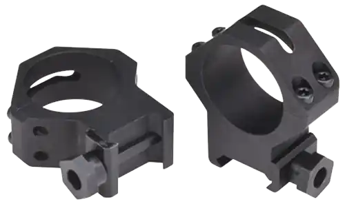 Weaver Mounts 48364 Four Hole Skeleton Scope Ring Set For Rifle Picatinny/Weaver Low 30mm Tube Black Anodized Aluminum