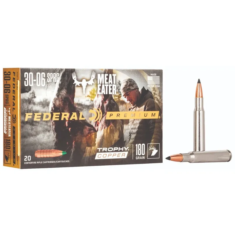 Federal Premium 30-06 Springfield 180 gr Trophy Copper (TC) - 20/Box