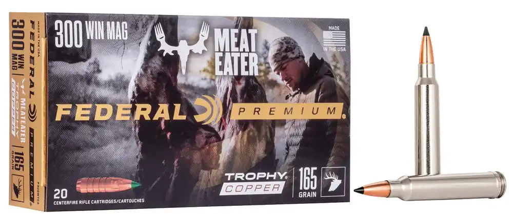 Federal Premium 300 Win Mag 165 Gr. Trophy Copper 20/Box