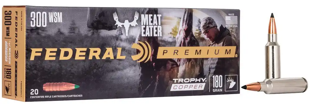 Federal Premium 300 WSM 180 Gr. Trophy Copper (TC) 20/Box