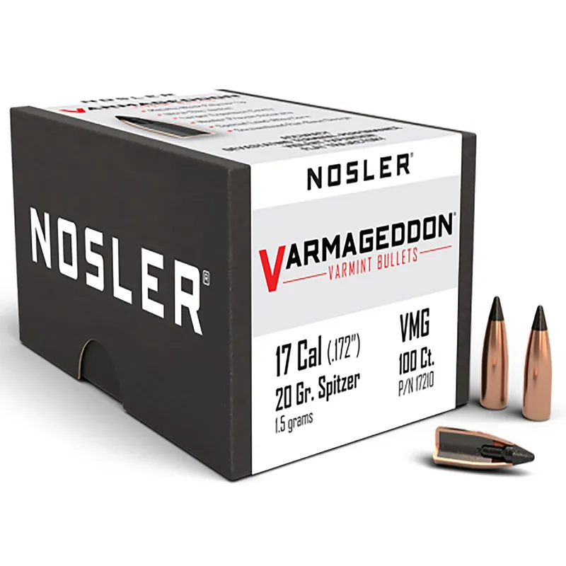 Nosler Varmageddon 17 Cal 20 Gr FBT 100/Box