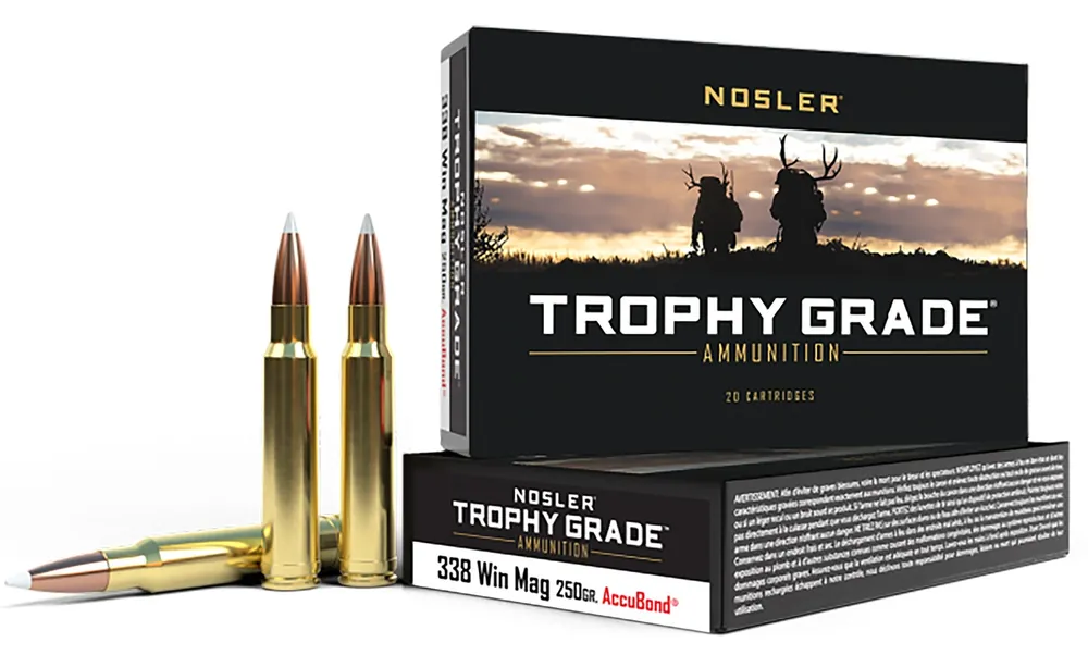 Nosler Trophy Grade 338 Win Mag 250 Gr. AccuBond 20/Box