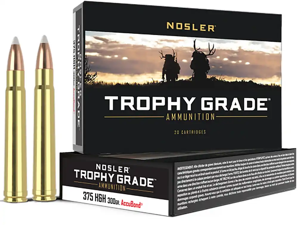 Nosler Trophy Grade 375 H&H Mag 300 Gr. AccuBond 20/Box