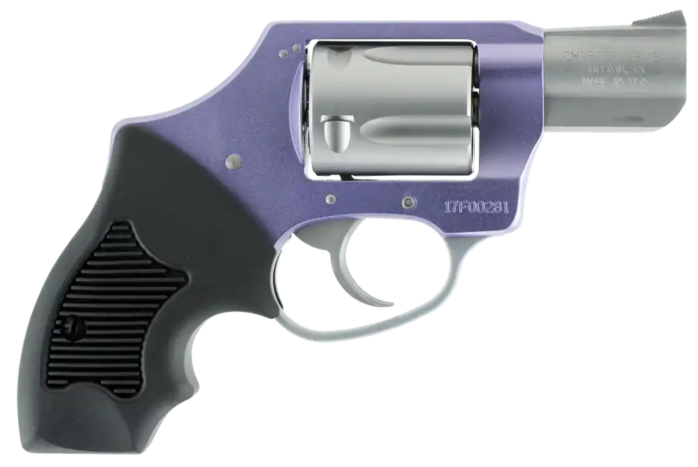 Charter Arms 53841 Undercover Lite Lavender Lady 38 Special 5rd 2" Stainless Steel Barrel & Cylinder Lavender Aluminum Frame with Black Rubber Grip