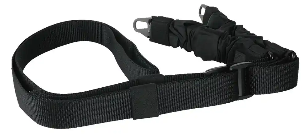 Blackhawk Dieter CQD Sling made of Black T-13 Webbing with 1.25" W & One-Two Point Design for Rifles Includes Sling Cover