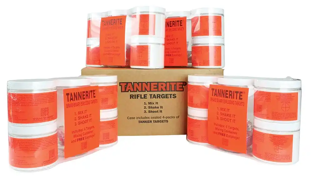 Tannerite 1BR 1 Pound Target Impact Enhancement Explosion White Vapor Centerfire Rifle Firearm 1 lb 4 Targets