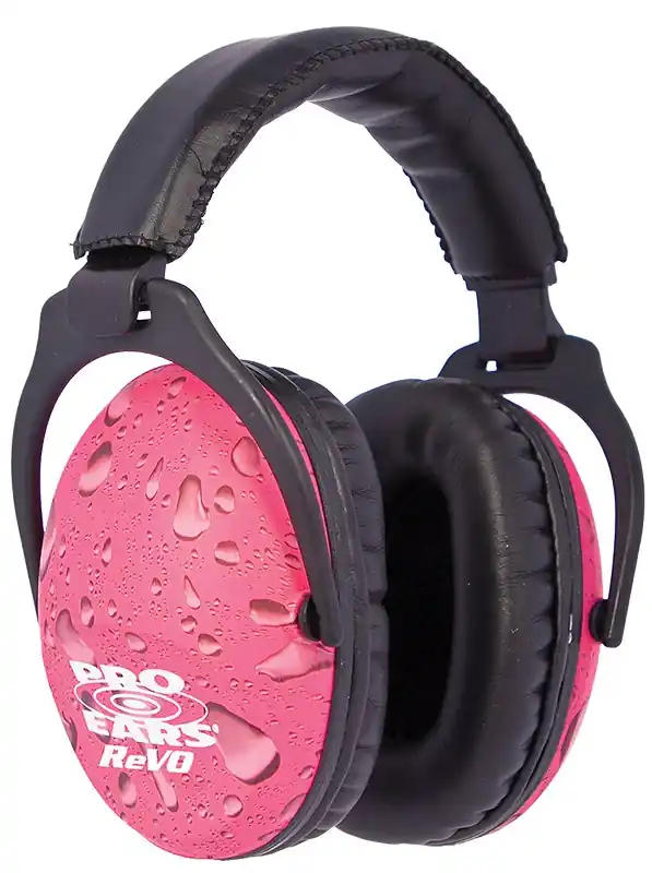 Pro Ears ReVO Passive Muff 26 dB Over the Head Pink Ear Cups for Youth