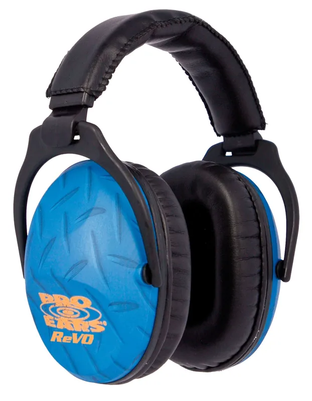 Pro Ears ReVO Passive Muff 26 dB Over the Head Blue Ear Cups for Youth