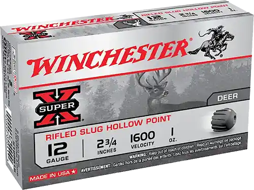 Winchester Super X 12ga 2.75" 3/4oz Zinc Slug 5rd