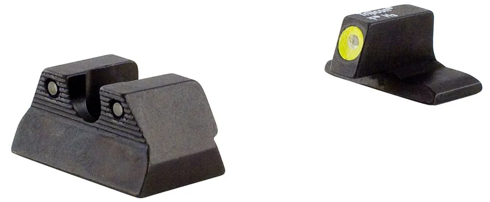 Trijicon HD Night Sight Set 3-Dot Tritium Green with Yellow Outline Front, Green with Black Outline Rear Black Frame for HK P2000, P2000SK