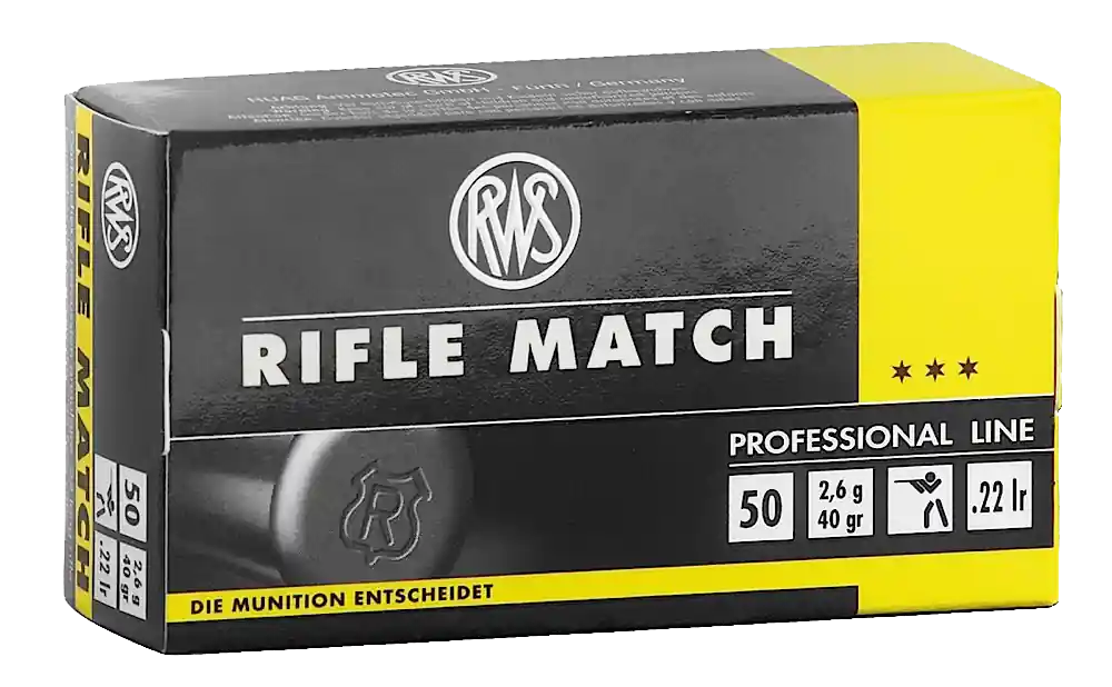 RWS/Umarex Rifle Match 22lr 40gr Lead 50rd Bx/ 1 Cs