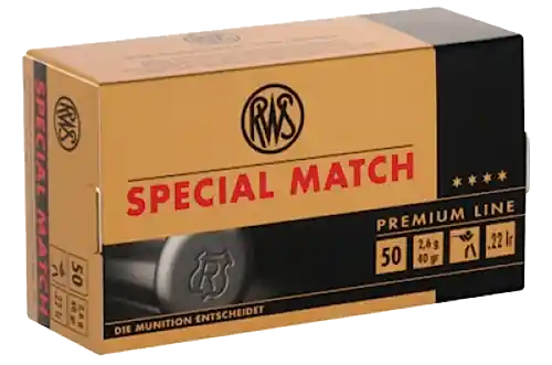 RWS/Umarex 2134233 Special Match 22 LR 40 gr Lead Round Nose (LRN) 50 Bx/ 1 Cs