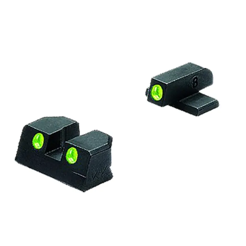 Meprolight USA Mepro Tru-Dot Black/Green Tritium Front/Rear Sight for Sig Sauer P-Series 9mm/.357 Sig (Excluding P365X / 365XL)