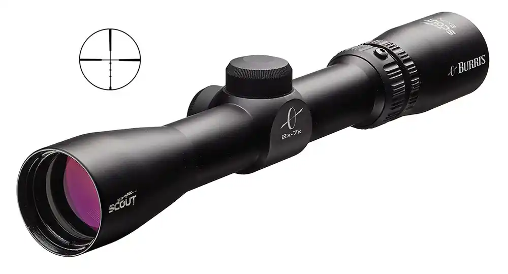 Burris Scout Matte Black 2-7x 32mm 1" Tube