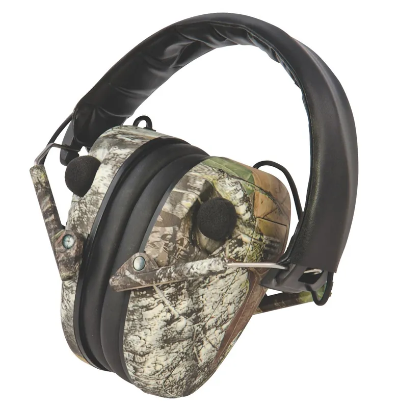 Caldwell E-Max Electronic Low Profile 23 dB Over the Head Mossy Oak Break-Up Ear Cups for Adults
