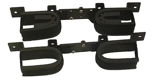 Rugged Gear Gun Rack Overhead 2 Rifle/Shotgun Black Steel