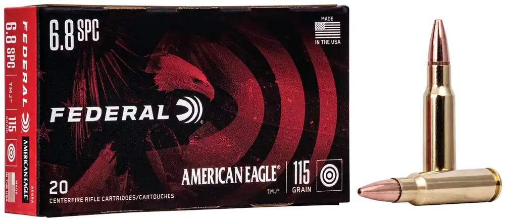 Federal American Eagle 6.8 SPC 115 Gr. FMJ 20/Box