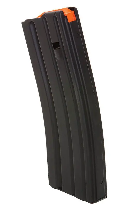 DuraMag SS Replacement Magazine Black with Orange Follower Detachable 30rd 223 Rem, 300 Blackout, 5.56x45mm NATO for AR-15