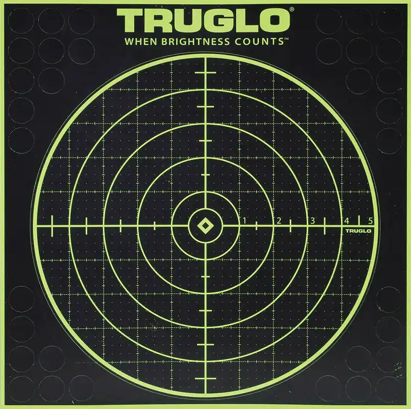 TruGlo See Self-Adhesive Heavy Paper Universal Black/Green 100 yds Bullseye Includes Pasters 6 Pack