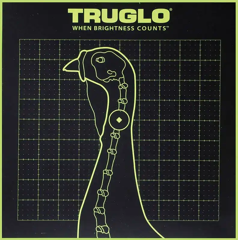 TruGlo Tru-See Self-Adhesive Heavy Paper Black/Green Turkey Includes Pasters 6 Pack