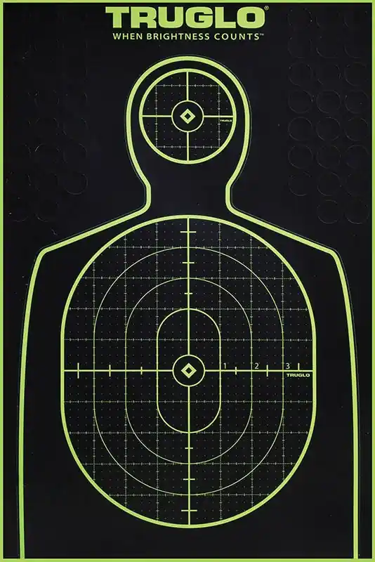 TruGlo Tru-See Self-Adhesive Heavy Paper Black/Green Silhouette Includes Pasters 6 Pack