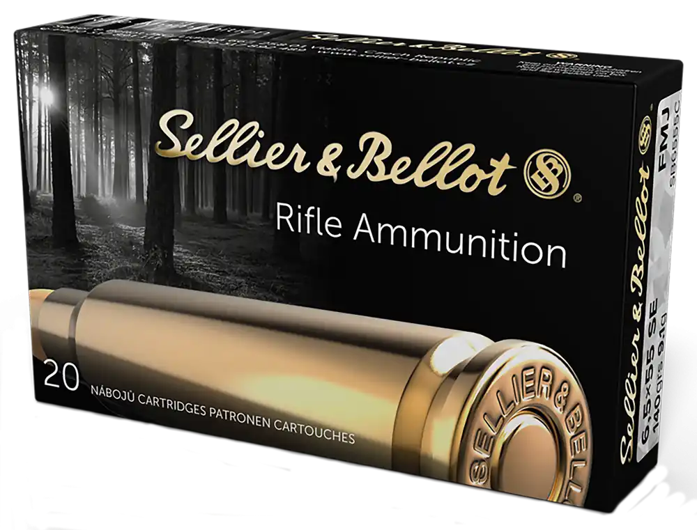 Sellier & Bellot Rifle 6.5x55 Swedish 140 gr Full Metal Jacket (FMJ) 20/Box