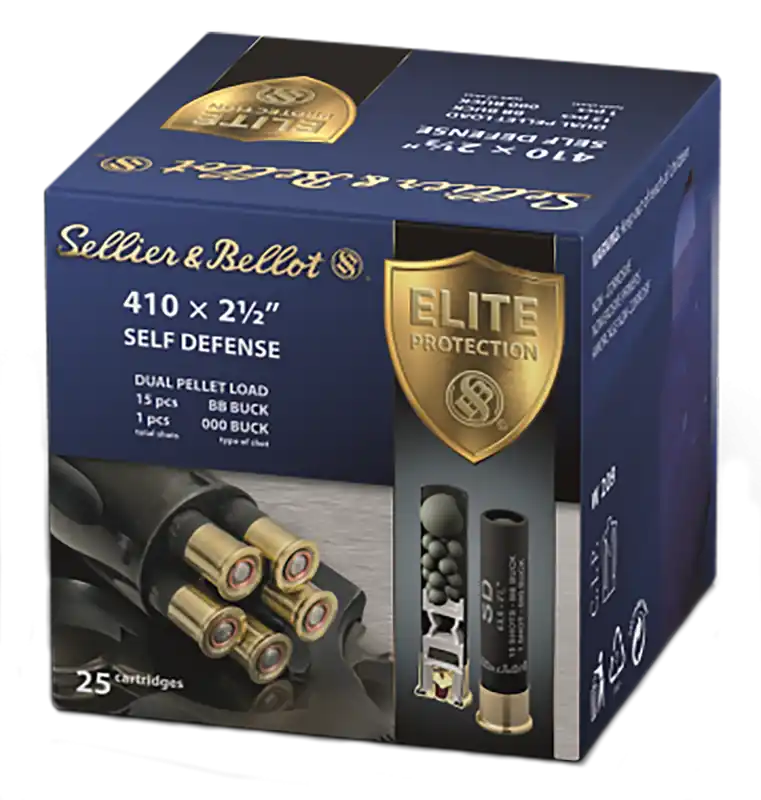 Sellier & Bellot 410ga 2.5" 15-Pellet 000Bk 25rd