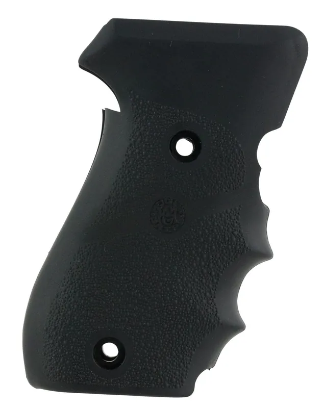 Hogue OverMolded Grip Cobblestone Black Rubber with Finger Grooves
