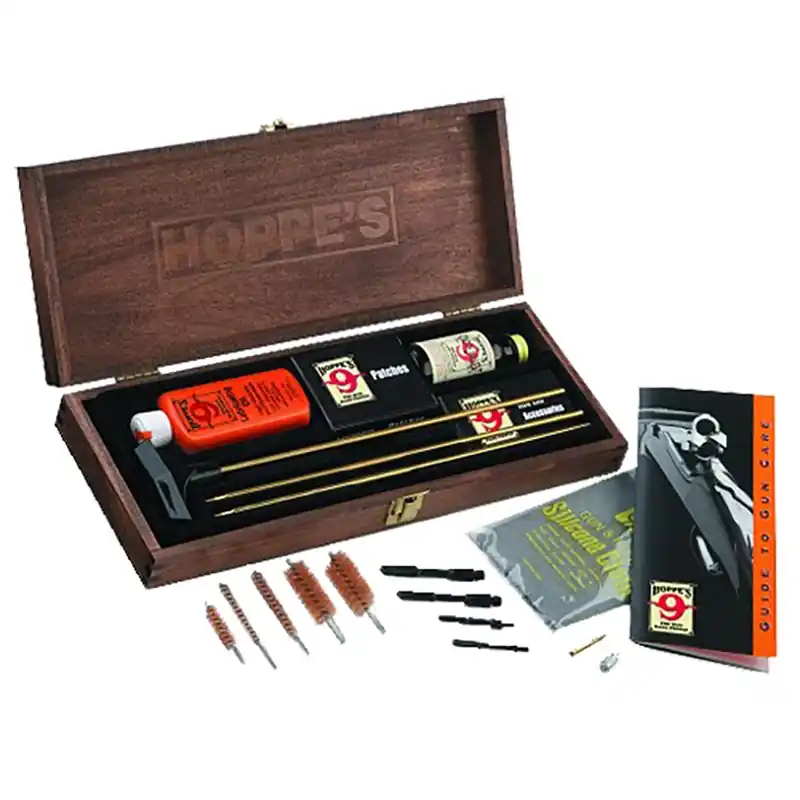 Hoppe‘s Deluxe Multi-Caliber Rifle/Shotgun/Pistol Wooden Cleaning Kit