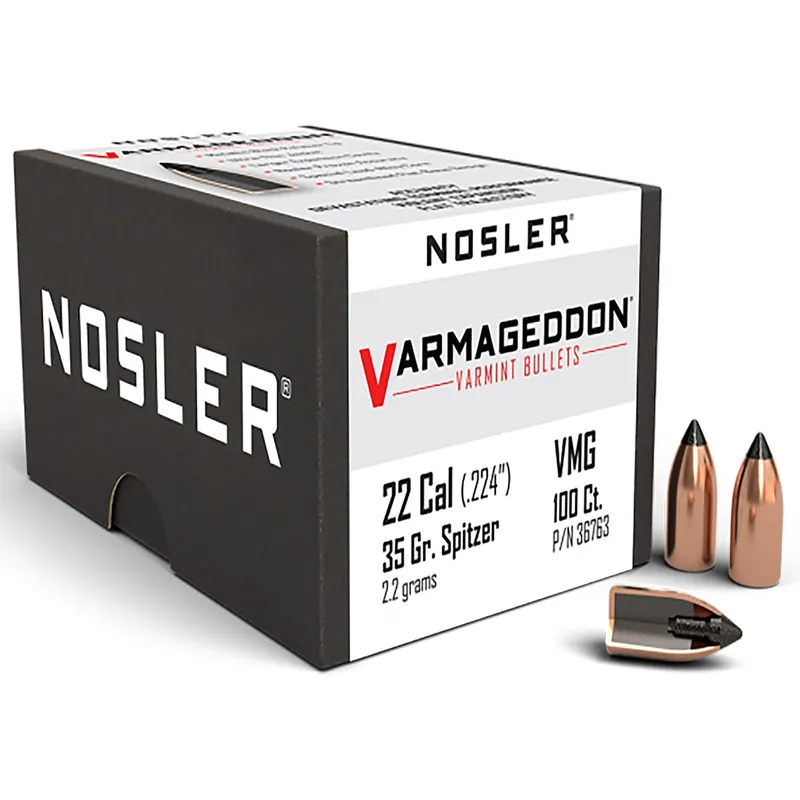 Nosler Varmageddon 22 Cal 35 Gr FBT 100/Box