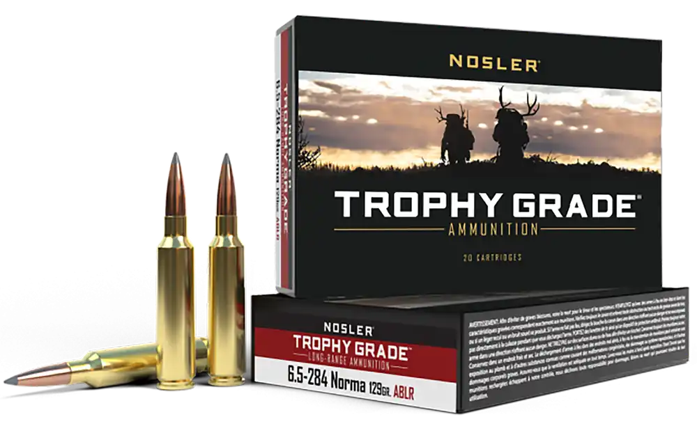 Nosler Trophy Grade Long Range 6.5x284 Norma 129gr 20rd Box