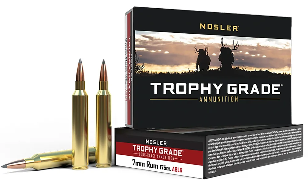 Nosler Trophy Grade Long-Range 7mm RUM 175 Gr. Nosler Spitzer AccuBond Long Range 20/Box