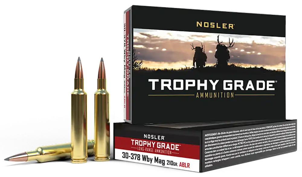 Nosler Trophy Grade Long Range 30-378 Wthby Mag 210 gr AccuBond Long Range 20 Bx/ 10 Cs