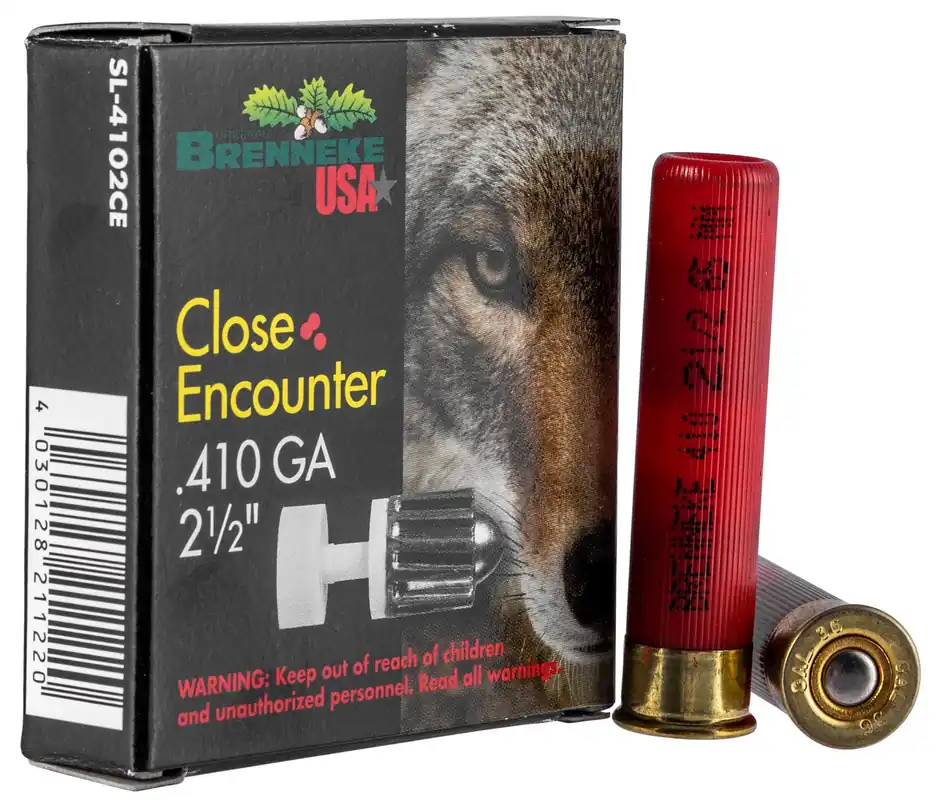 Brenneke Close Encounter Home Defense 410 Gauge Ammo 2.50" 1/4 oz Sabot Slug Shot 5 Rounds SL4102CE
