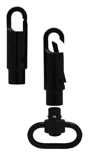 Grovtec US Inc Snap Hook Swivel Adapter Push Button Black