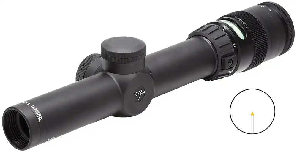 Trijicon AccuPoint Black Hardcoat Anodized 1-4x 24mm 30mm Tube